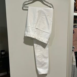 White Zara super skinny jeans